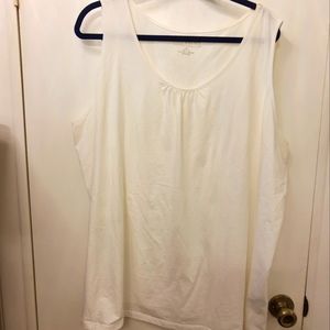Catherines Suprema Collection White Sleeveless Top